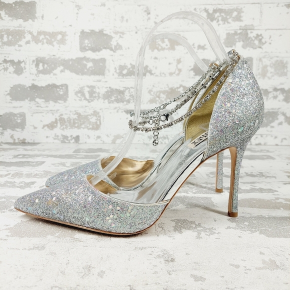 Badgley Mischka Shoes - New Badgley Mischka Tierra Two-Piece Jewel Tone Pump D162
